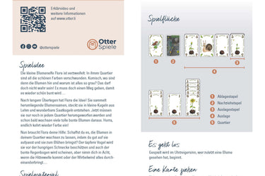 Flora Kartenspiel mit Wildblumen Seedballs
