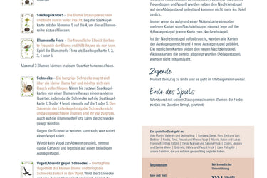 Flora Kartenspiel mit Wildblumen Seedballs